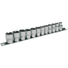 Image of Sealey 12 Piece 3/8" Drive Hexagon WallDrive Socket Set Metric