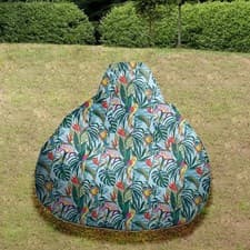 Image of rucomfy Indoor Outdoor adult size Bean Bag - Green - New in damaged box