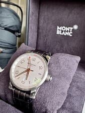 Image of Montblanc TimeWalker Automatic Watch 7070 with Leather Strap