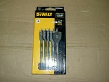 Image of Dewalt DT70832-QZ 5pc Bit Bar + Extreme Flatwood Bits 18mm, 20mm, 22mm, 25mm, 32