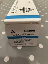 Image of Genuine Canon C-EXV 47 Cyan Toner Cartridge