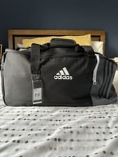 Image of Authentic adidas ‘TIRO TB M’ Duffle/Sports/Gym Bag (Black/Grey, New W/Tags)