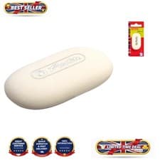 Image of Oval White Eraser - Latex and Phthalate-Free for Precision Erasing