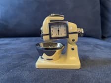 Image of William Widdop Metal Miniature Clock Mixer Food Kitchen 9610 Cream Chef