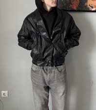 Image of Very Crazy Avant Garde Leather Biker Jacket – Vintage