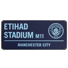 Image of Manchester City FC Two Tone Street Sign