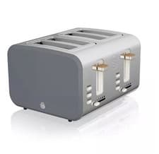 Image of Swan ST14620GRYN 4 Slice Nordic Toaster - Slate Grey