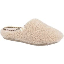 Image of Hush Puppies Good Slipper Teddy Mule Beige