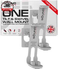 Image of 2x Wall Mount Brackets for Sonos One One SL Play:1 White Twin Pack