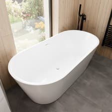 Image of 1800 x 800mm Freestanding Double Ended Bath Large 2 Person