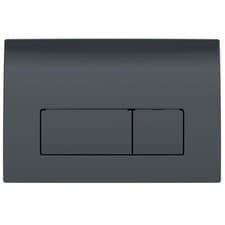 Image of Geberit Delta 50 Dual Push Button Flush Plate WC Concealed Cistern Black