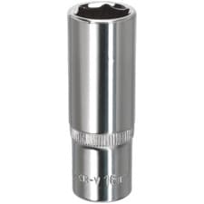 Image of Sealey 3/8" Drive Polished Deep Hexagon WallDrive Socket Metric 16mm