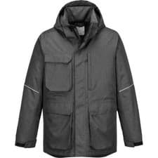 Image of Portwest KX3 Mens Parka Jacket Grey Marl XL