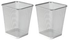 Image of Best House | Metal Mesh Bin | Square | 9 Litres | GRAY | Metal Wire Waste Basket
