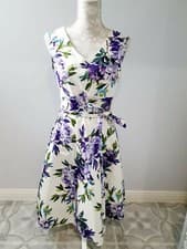 Image of Elegant floral M&Co dress size 10