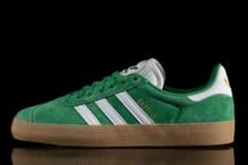 Image of Adidas Originals Gazelle All UK Sizes Green White Gum Suede Leather AGAGWG