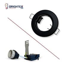 Image of GU10 LED Recessed Ceiling Downlight Fixed Spot Light Ring Fitting Panel