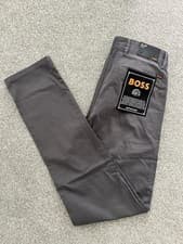 Image of Men’s Hugo Boss Slim Fit Chino Trousers - Dark Grey
