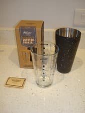 Image of Gentlemens' Hardware Bartender's Glass & Stainless Steel Cocktail Shaker BNIB