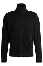 Image of Tracksuit Mens BOSS Top Black Full Zip Track Jacket With Logo - Size M