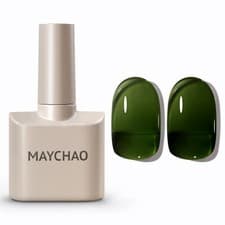 Image of 15ML Jelly Gel Nail Polish, Moss Green Gel Nail Polish Soak Off UV LE...
