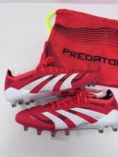 Image of ADIDAS PREDATOR ELITE AG FOOTBALL BOOTS ‘Red - Size UK 6 , EUR 39 1/3