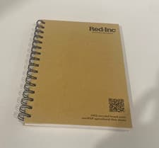 Image of A5 Wirebound Notebook Hardback Ruled 160 Page 80gsm Beige Pack of 20