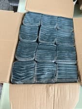 Image of Blue C- Fold Hand Towels 210 Sheets Per Sleeve, 12 Sleeves Per Box