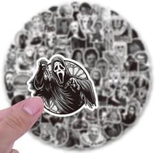 Image of Micheal Myers Chucky Jason Sam Nun Ghostface Halloween 200 Sticker Lot Stickers
