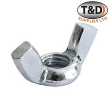 Image of Timco M10 Wing Nuts Repeatable Use & Zinc Plated Metric Fasteners, Pack of 100