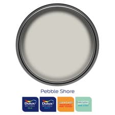 Image of Dulux Paint Pebble Shore Matt or Silk Emulsion Various Finishes 2.5 Litres