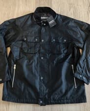 Image of Barbour Mens International Oving Wax Jacket Size M in Black BNWT