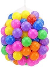 Image of Soft Plastic Play Balls for Kids Children Ball Pits Multi Colour Bouncy Castle