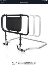 Image of Bed rails for Elderly Adults,Height Adjustable Safety Bed Handle Bed Side stron