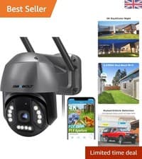 Image of 8MP Floodlight Surveillance Camera with Real-Time Alerts & 150FT Night Vision