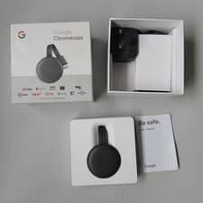 Image of Google Chromecast 3rd Generation Streaming Decice.