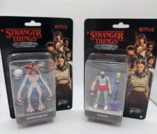 Image of NETFLIX STRANGER THINGS DEMOGORGON & ELEVEN 4" ACTION FIGURE SET By JAZWARES NEW