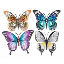 Image of Metal Wall Art - MEDIUM BUTTERFLY (Assorted Colours - Choose from 4) *NEW*