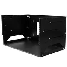Image of StarTech.com Wall-Mount Server Rack with Built-in Shelf - Solid Steel - 4U