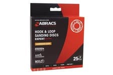 Image of CONNECT 32227 Abracs Hook & Loop Sanding Discs Universal 150mm P120 25 Pieces