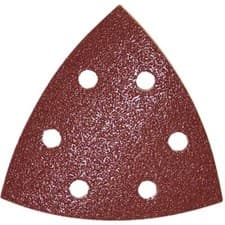 Image of Makita Long Life Punched Hook and Loop Delta Sanding Sheets Assorted Grit Pack o