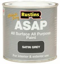 Image of Rustins ASAP All Purpose All Surface Satin Finish Paint - All Colours All Sizes