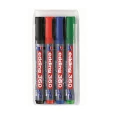Image of Edding 360/4 S Whiteboard Marker Bullet Tip 1.5-3mm Assorted Colours (Pack 4) -