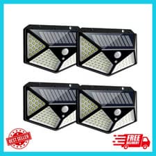Image of Solar Power PIR Motion Sensor Wall Lights 100LED Outdoor Garden Security Lamp