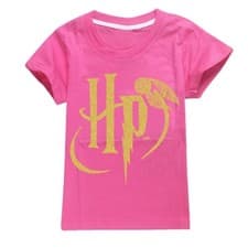 Image of Kids Harry Potter Print T-Shirt Boys Girls Casual Cotton Short Sleeve Tee Tops