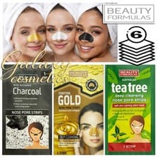 Image of Beauty Formulas Deep Cleansing Nose Pore Strips - 6 Strips - Removes Blackheads