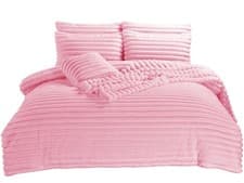 Image of Luxury Big Cord Teddy Duvet Cover Set – Cosy 100% Polyester with Pillowcases