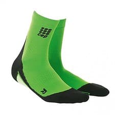 Image of CEP Dynamic+ Short Cut Socks Mens Flash Green/Black Size V / flash green/black
