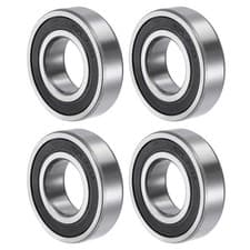 Image of 4Pcs 30x62x16mm 6206-2RS Deep Groove Ball Bearing DIY Double Sealed Chrome Steel