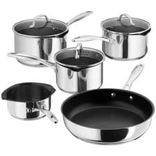Image of Stellar 5pc Saucepan Set – 7000 Profile Range, Non-Stick, Oven Safe